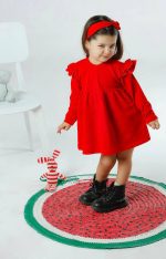 پیراهن بچه‌گانه دورس دو نخ لاکرا پنبه‌ای