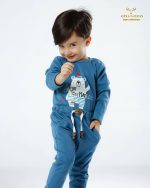 بادی و شلوار آستین بلند نخ پنبه
