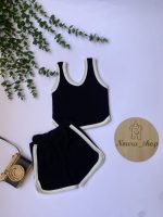 تاپ شلوارک مشکی اسپرت - تصویر 2